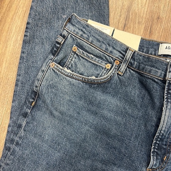 NWT AGOLDE Willow Mid Rise Slim Crop Jeans - Picture 4 of 12